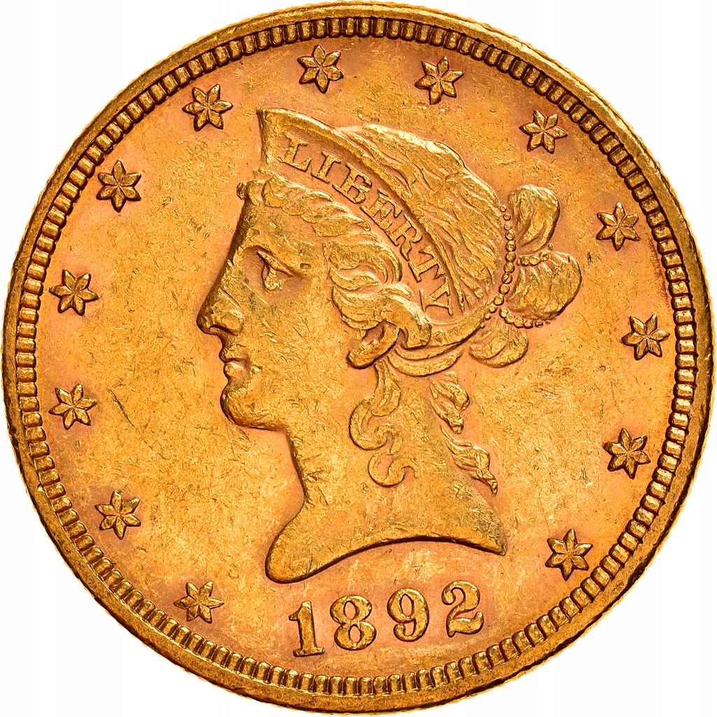 Moneta, USA, Coronet Head, $10, Eagle, 1892, U.S.
