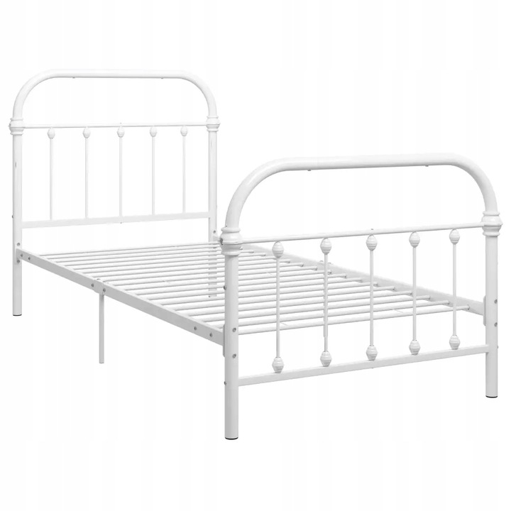 Rama łóżka metalowa pojedyncze 200x90 nowoczesne łóżko młodzieżowe