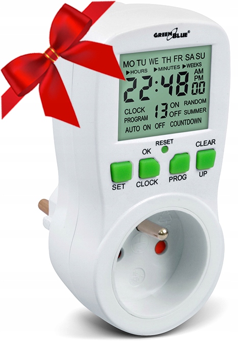 TIMER CZASOWY PROGRAMATOR 3680W WŁĄCZNIK I WYŁĄCZNIK