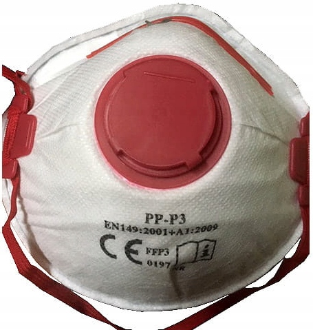 Maska maseczka ANTYWIRUSOWA KORONAWIRUS PP-P3 FFP3