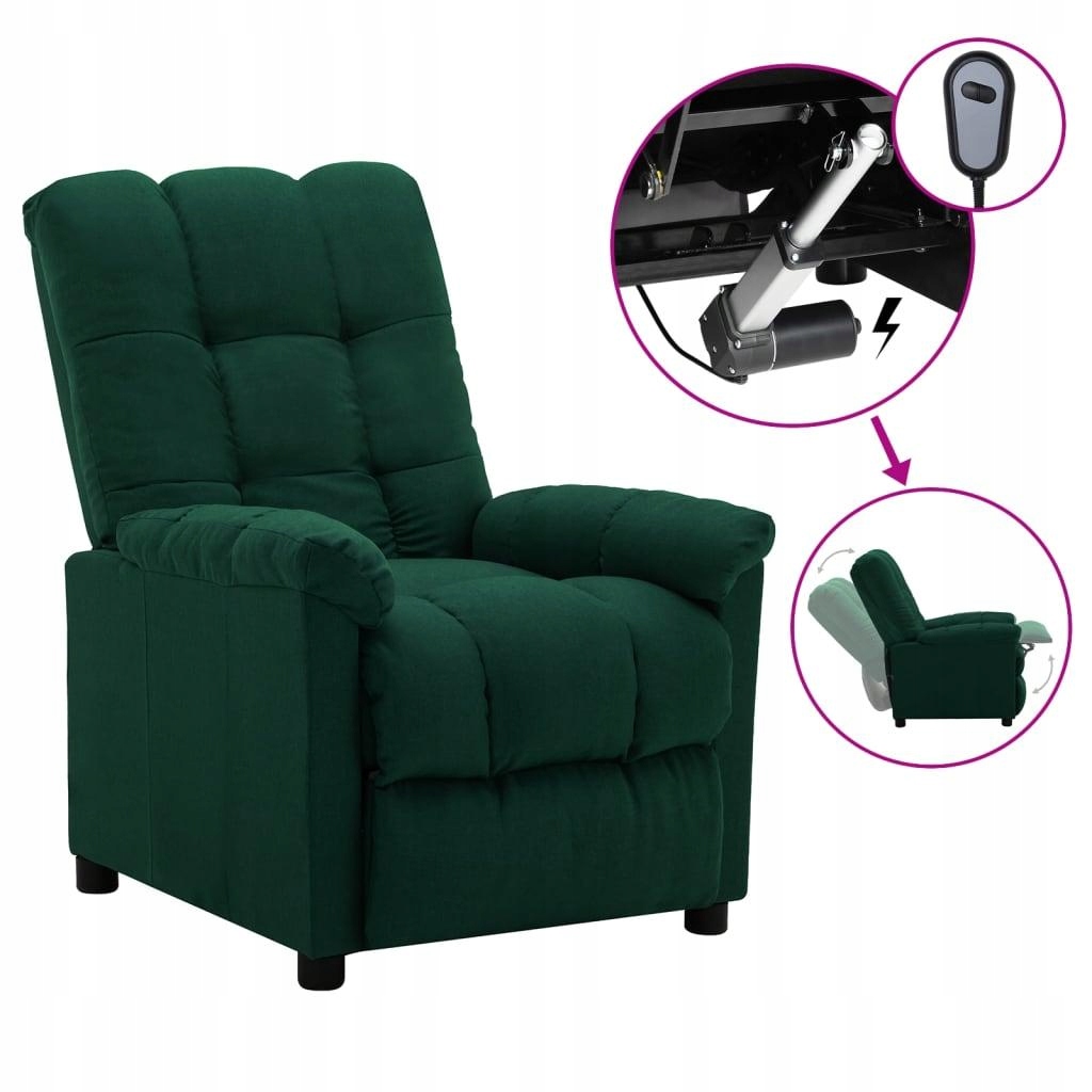 Fotel tradycyjny VidaXL odcienie zieleni