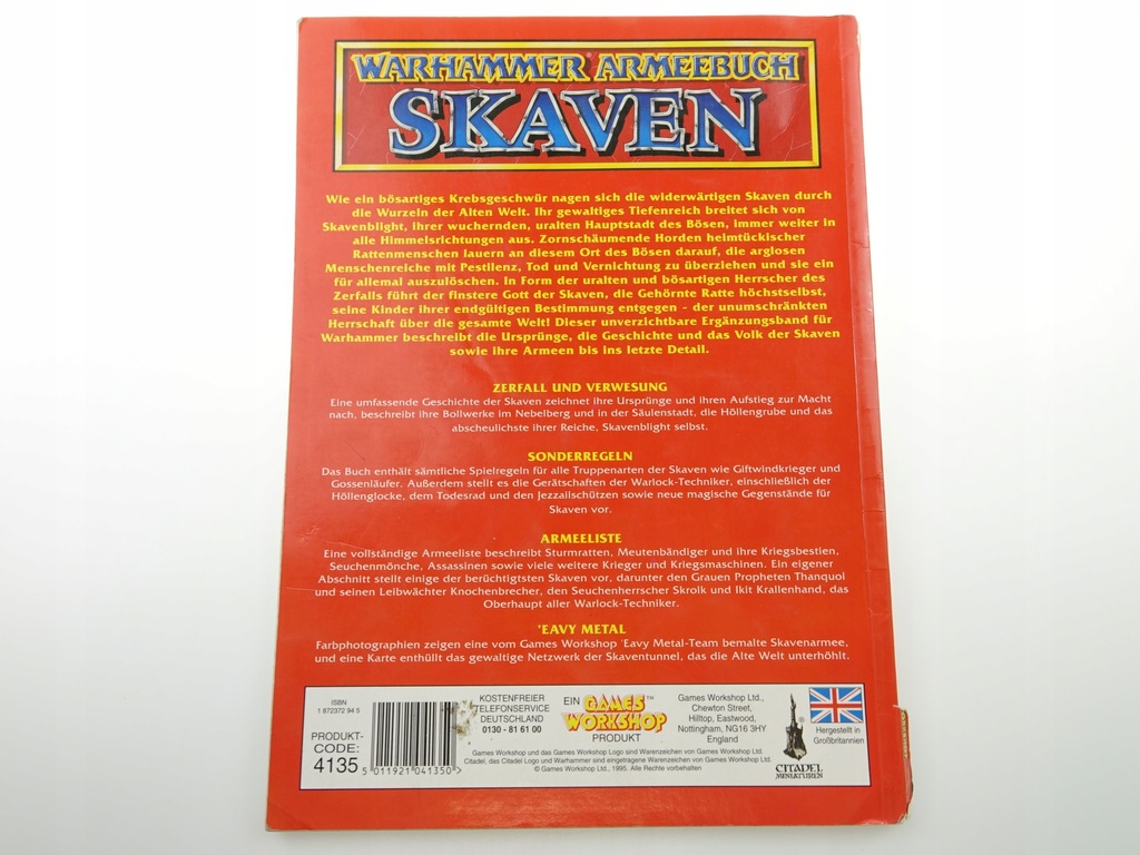 Купить Архивное руководство Warhammer Armeebuch Skaven: отзывы, фото, характеристики в интерне-магазине Aredi.ru