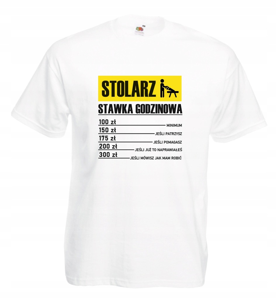 Koszulka Stolarz Stawka Godzinowa Prezent r XL