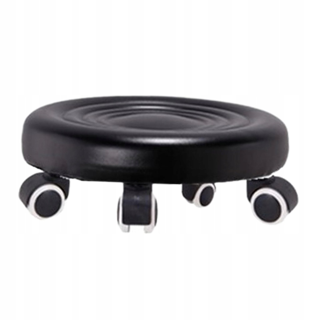 Low Roller Seat Footstool Pulley Wheels black