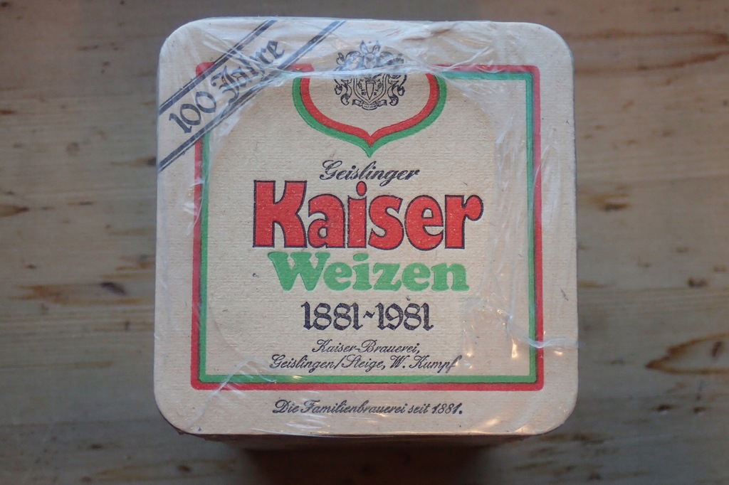 102 podkładki Kaiser Weizen rok 1981 (stulecie)