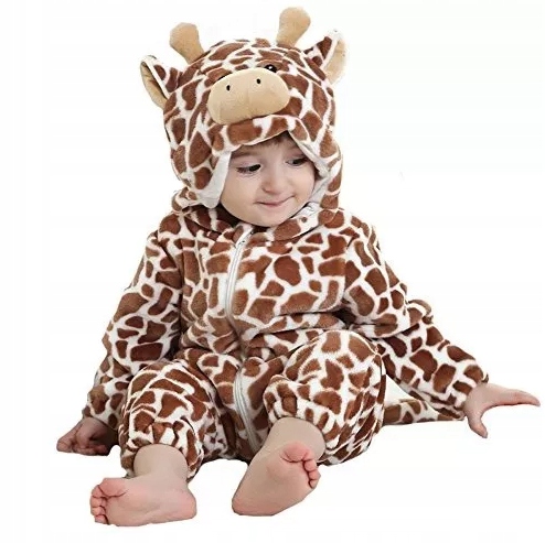 PIŻAMA onesie kigurumi dla dzieci ŻYRAFA 100 cm