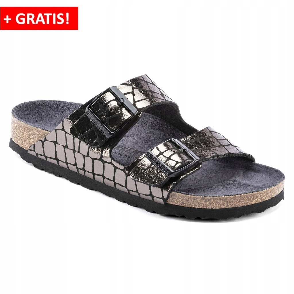 BIRKENSTOCK KLAPKI ARIZONA GLEAM BLACK39 WYPRZEDAŻ