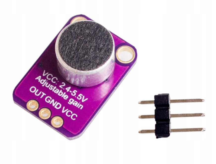 MAX4466 MODUŁ WZMACNIACZ MIKROFON ARDUINO E5237