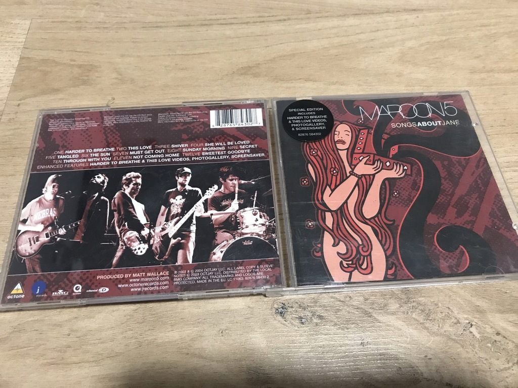 CD MAROON 5 Songs About Jane STAN 5/6