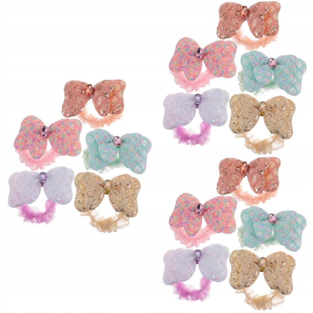 Butterfly Ponytail Hair Tie Bow 15 Pcs