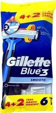 MASZYNKA DO GOLENIA GILLETTE BLUE 3 SMOOTH 6 SZT