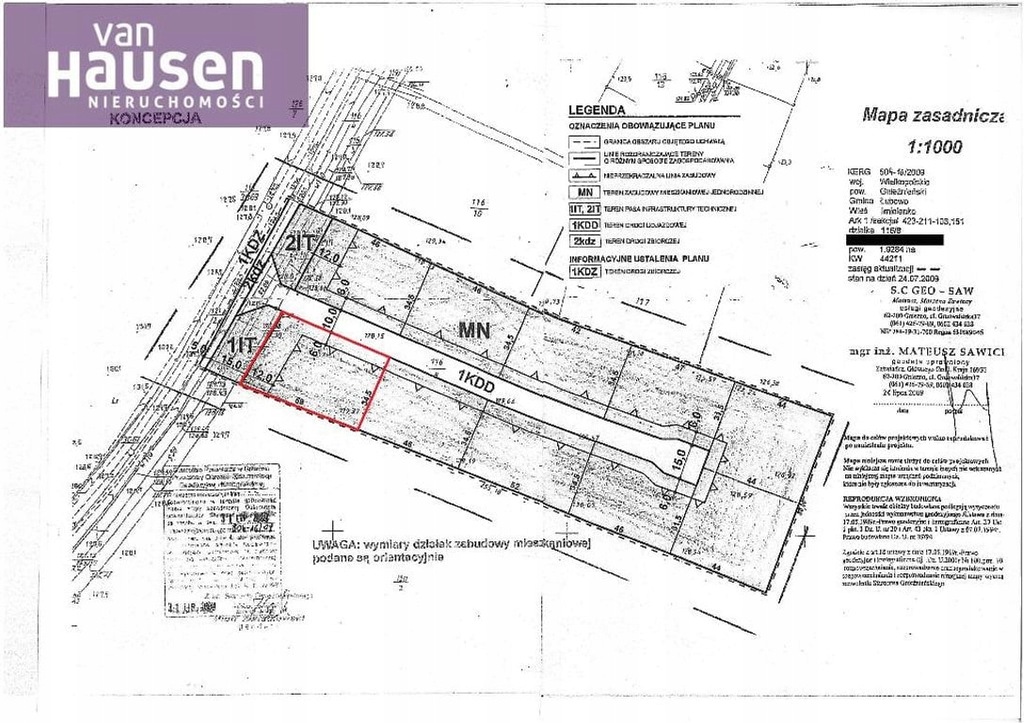 Działka, Imielenko, Łubowo (gm.), 2036 m²