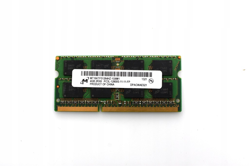 DDR3L SODIMM MICRON 4GB 1600MHz cl11 Entuzjasta-PC