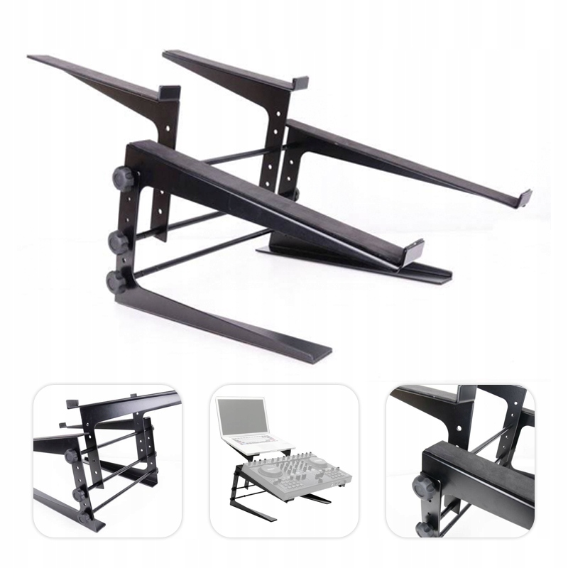 Podwójny statyw stand na laptopa mikser Dj