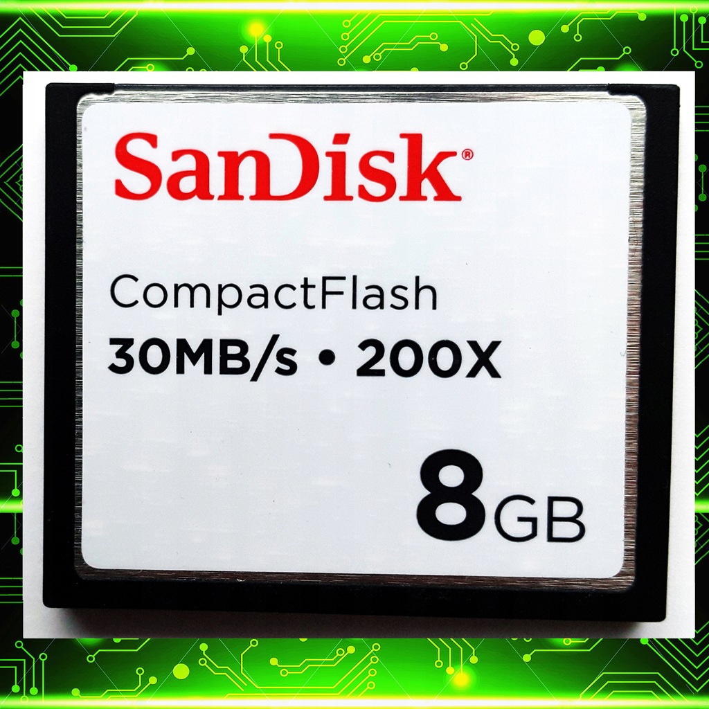 Najtrwalsza Karta Pamięci CF Sandisk 8GB Compact