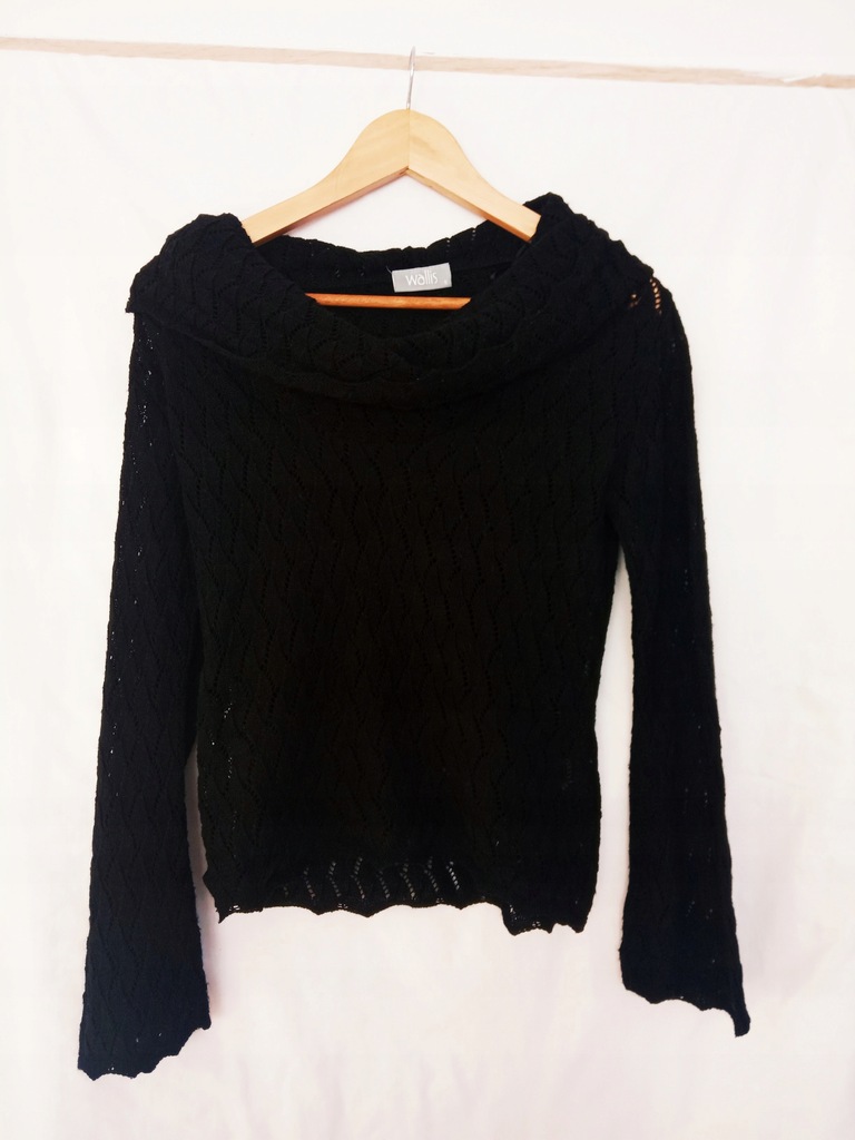 Sweter wallis 36 ażurowy