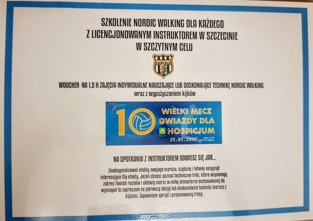 VOUCHER na zajęcia indywidualne NORDIC WALKING