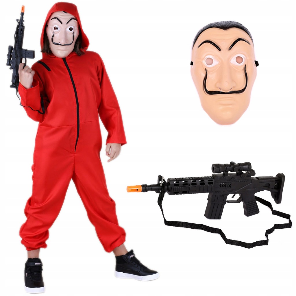 DOM Z PAPIERU STRÓJ + MASKA + KARABIN 11-12 L