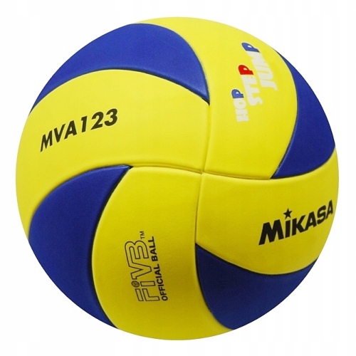 Mikasa Volleyball MVA 123 - Offiziell FIVB Blau/Gelb 5