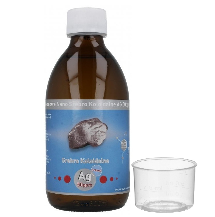 KOLOIDALNE NANO SREBRO STRONG AG 50ppm 300 ml