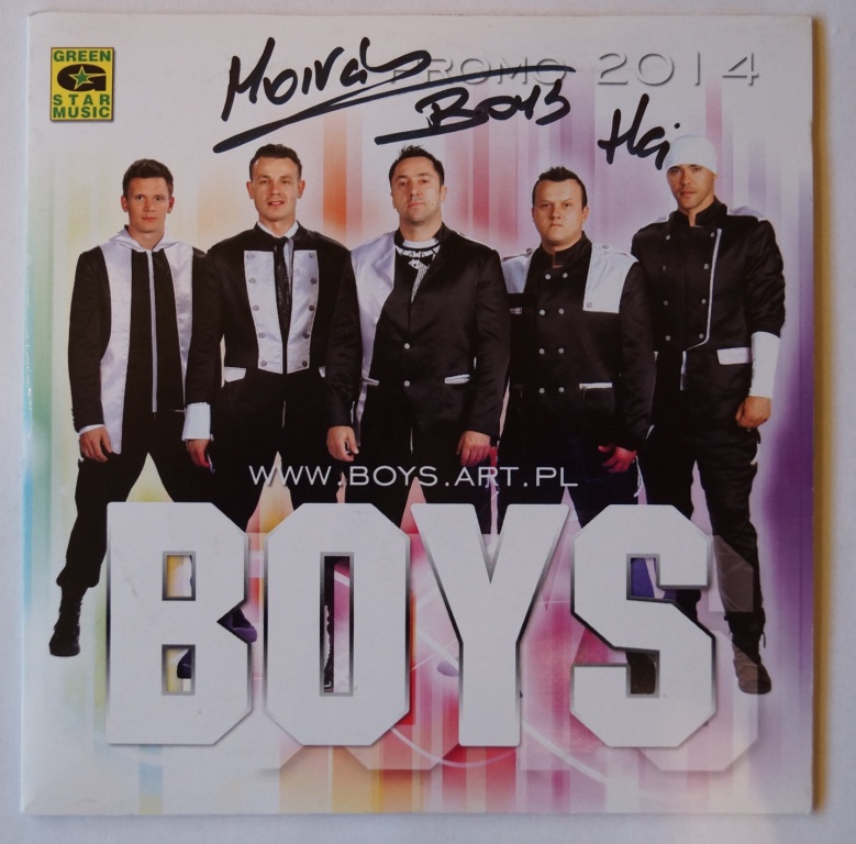 Płyta zespołu BOYS z autografem Marcina