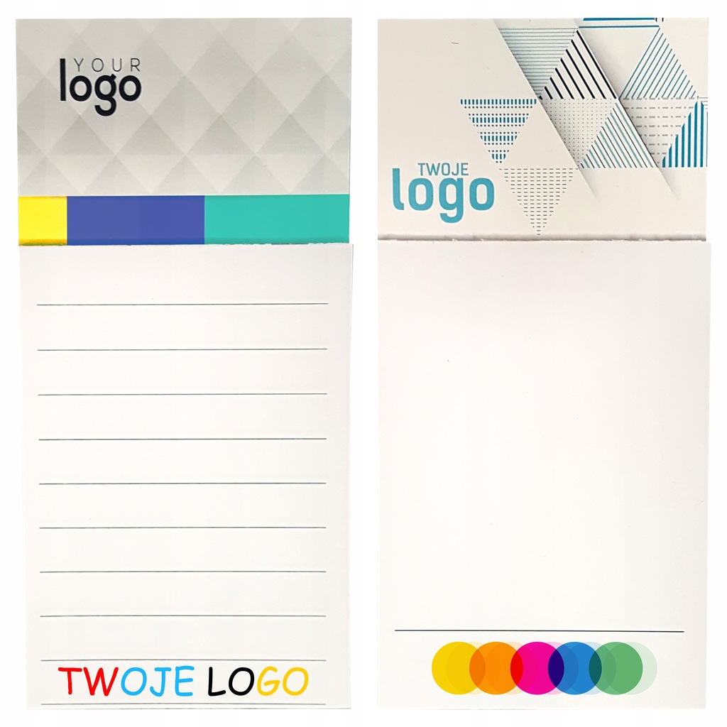 Magnes z notesem full kolor LOGO 50 szt + PROJEKT