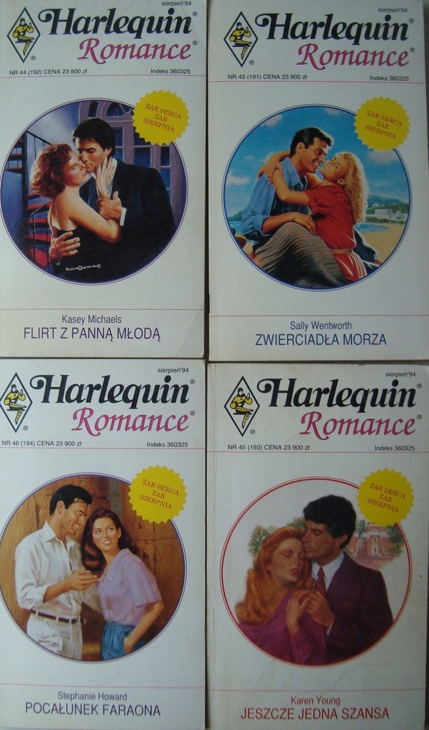 Harlequin Romance - 4 sztuki