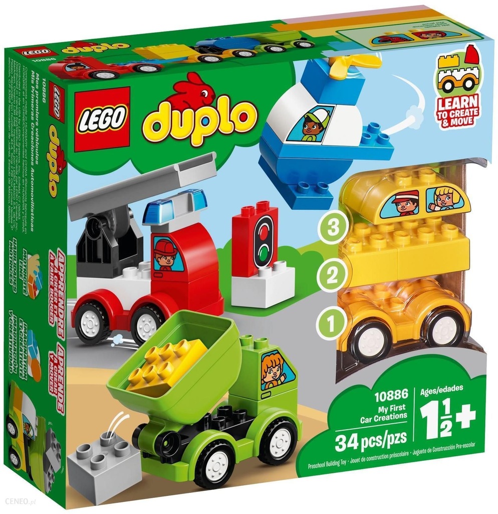 Lego Duplo Moje pierwsze samochodziki 10886