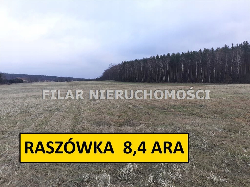 Działka, Raszówka, Lubin (gm.), 841 m²