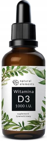 WITAMINA D3 5000 I.E NATURAL ELEMENTS KROPLE 50 ML
