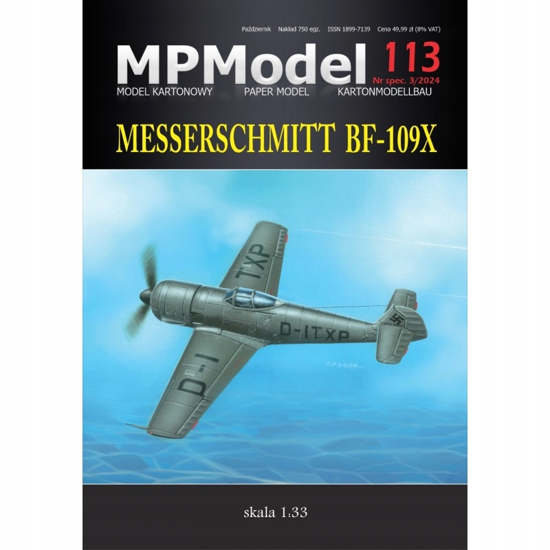 Messerschmitt Bf-109X, MPModel 113, 1:33 W