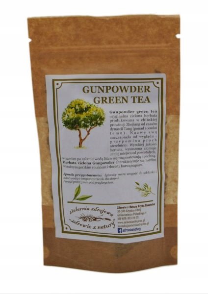 Herbata zielona Gunpowder 100g SKLEP ZIELARSKI