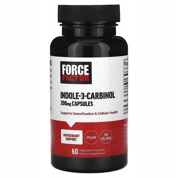 Force Factor Indole-3-Carbinol 200mg 60 kapsułek vege