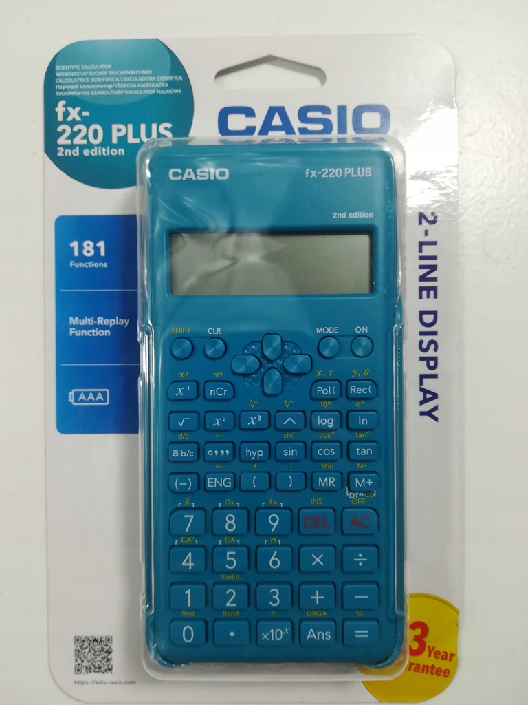 Kalkulator Naukowy Casio Fx-220 Plus 2Nd Edition - 8498771357 - Oficjalne  Archiwum Allegro