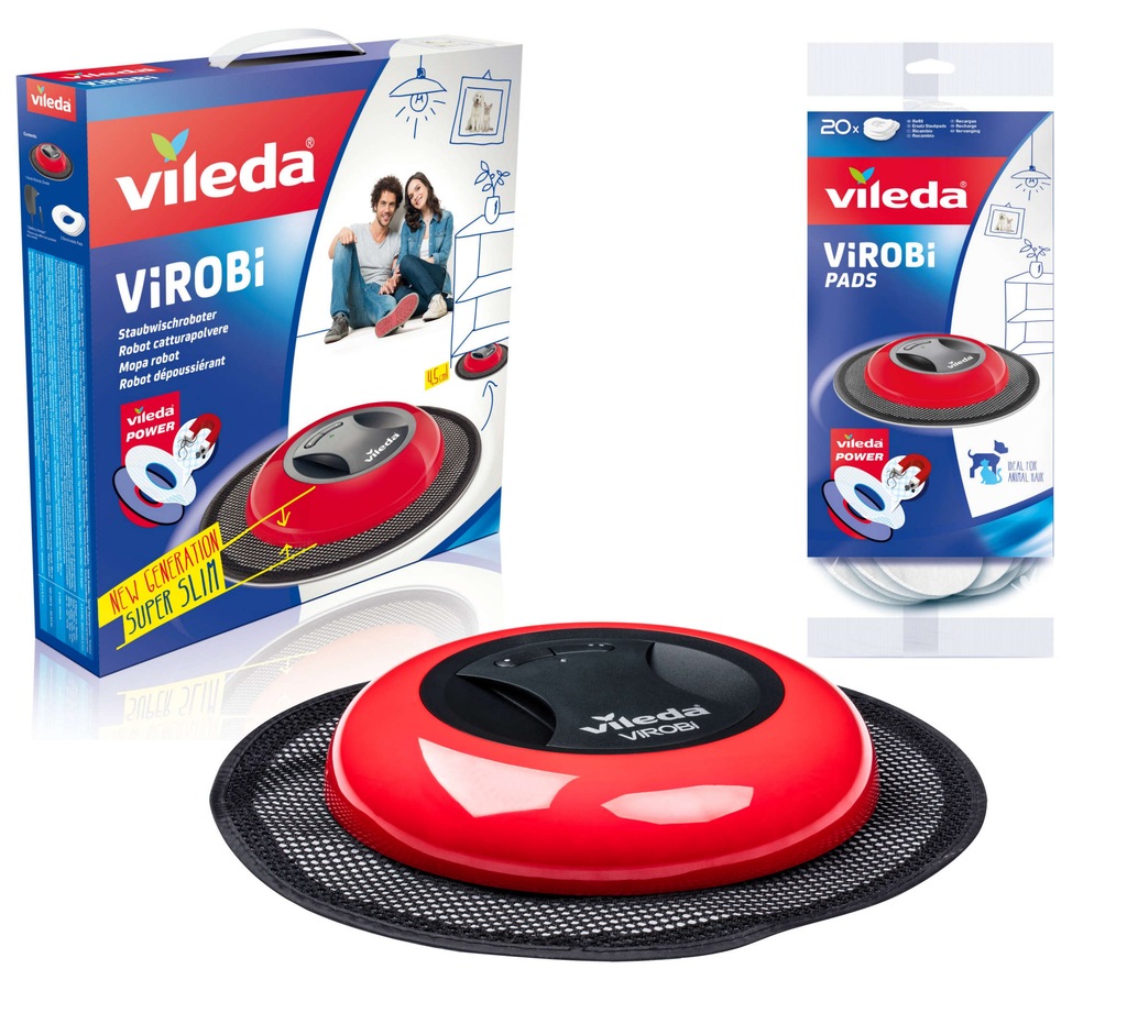 Vileda Virobi Slim robot mop + 23 zapasowe wkłady 6728471840