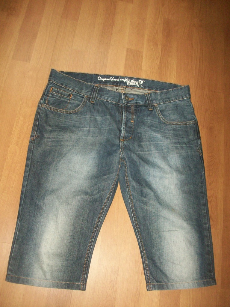 SPODNIE męskie p104 rybaczki jeans DRAGON 36