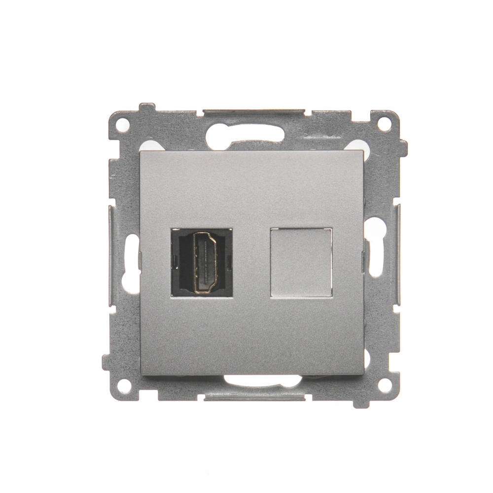 SIMON 54 GNIAZDO POJEDYN HDMI SREBRNY DGHDMI.01/43