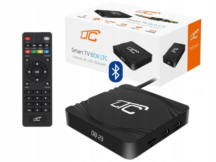 SMART TV Box LTC Android 4K Bluetooth WiFi 12099838500 oficjalne archiwum Allegro
