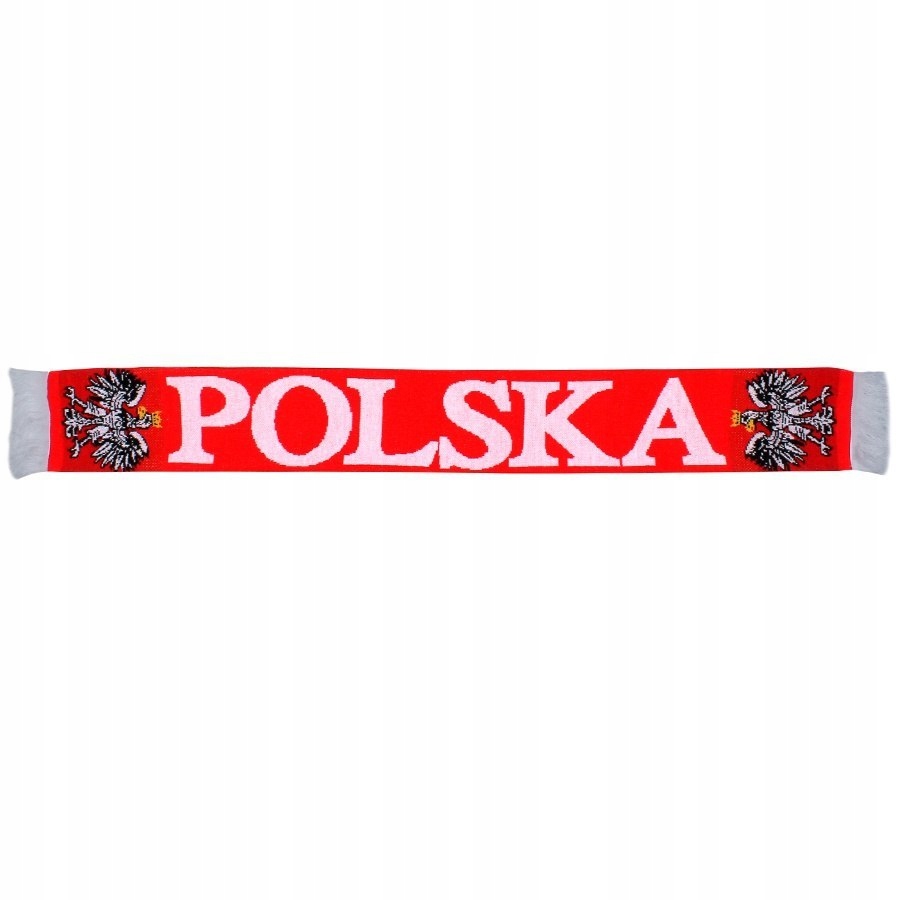 Szal Polska czerwony one size