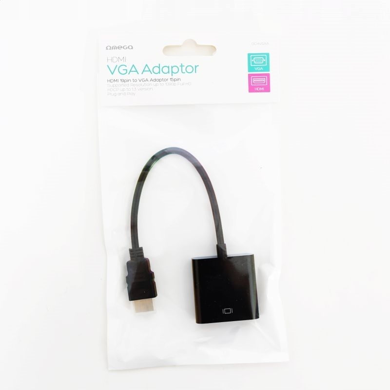 Купить АДАПТЕР OMEGA HDMI-VGA [44322]: отзывы, фото, характеристики в интерне-магазине Aredi.ru