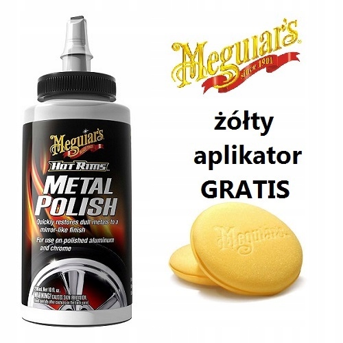 MEGUIARS METAL POLISH 295 ml + aplikator GRATIS
