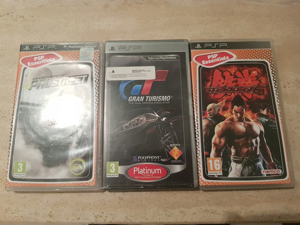 3 Gry PSP Tekken 6/NFS ProStreet/Gran Turismo~BCM~