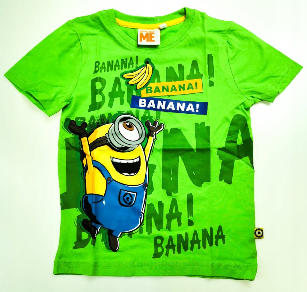 MINIONKI bluzka T-SHIRT bio bawełna 92/2