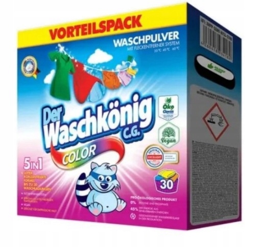 Proszek do prania kolorów Der Waschkönig 1,95 kg