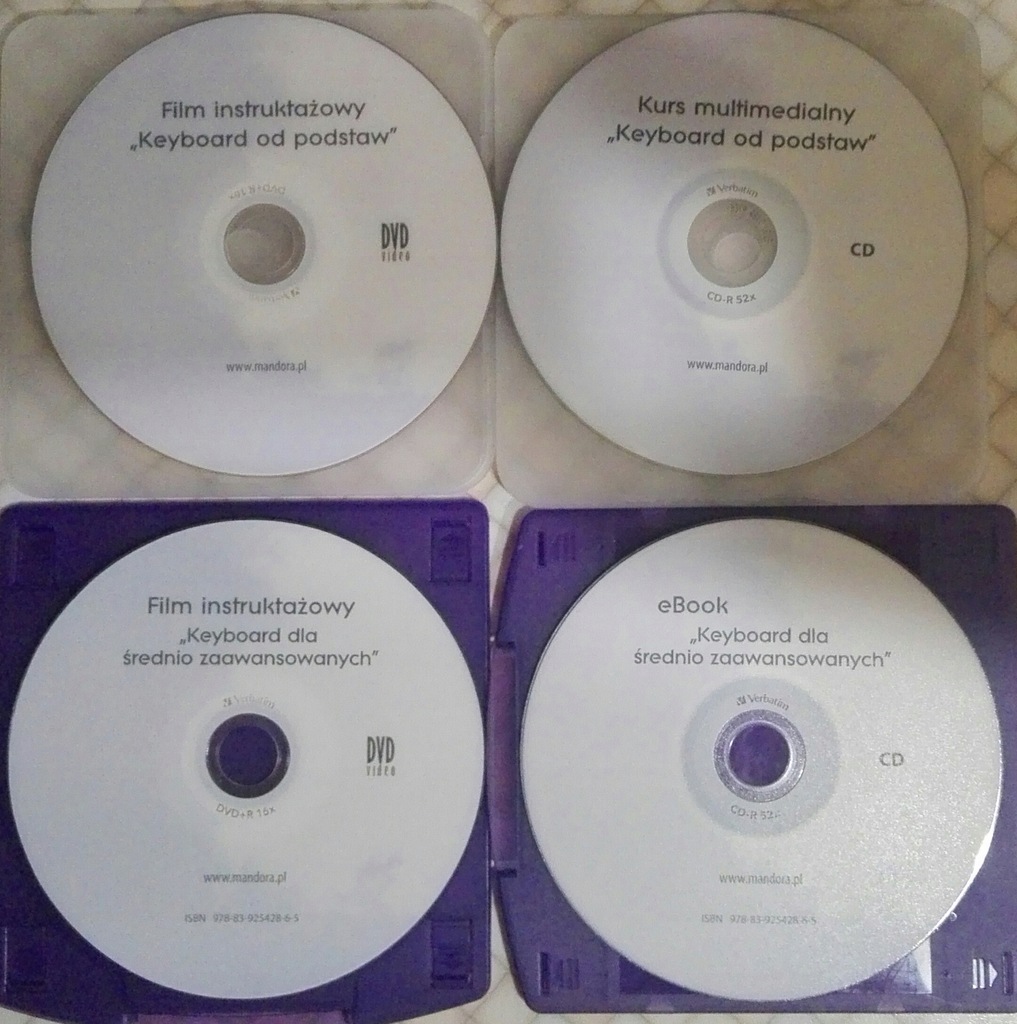 Keyboard nauka gry - 2 płyty DVD i 2 CD