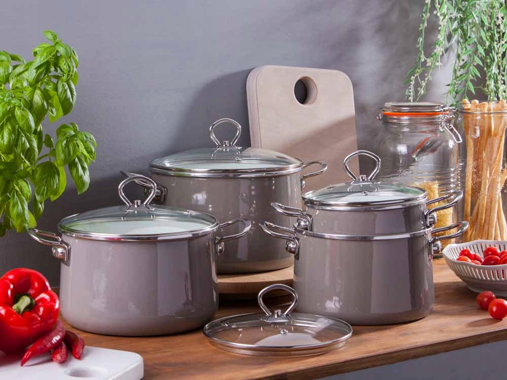 Купить Эмалированные кастрюли Silesia Izydor Induction Gas 8 шт ...