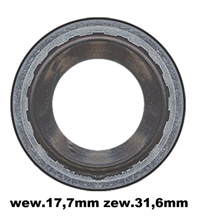 Podkładka klimatyzacji gumowo metalowa 17,7-31,6