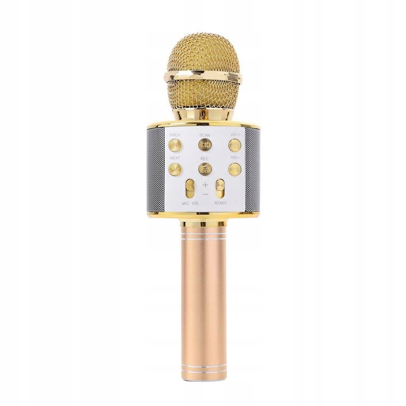 ND32_Q17B2 Q17B2 MIKROFON KARAOKE GOLD SIMPLE