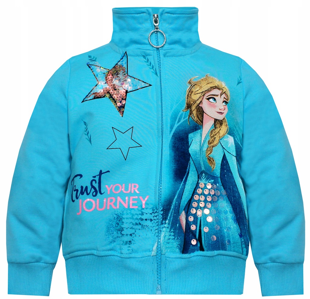 1342 DISNEY BLUZA KRAINA LODU CEKINY r 122