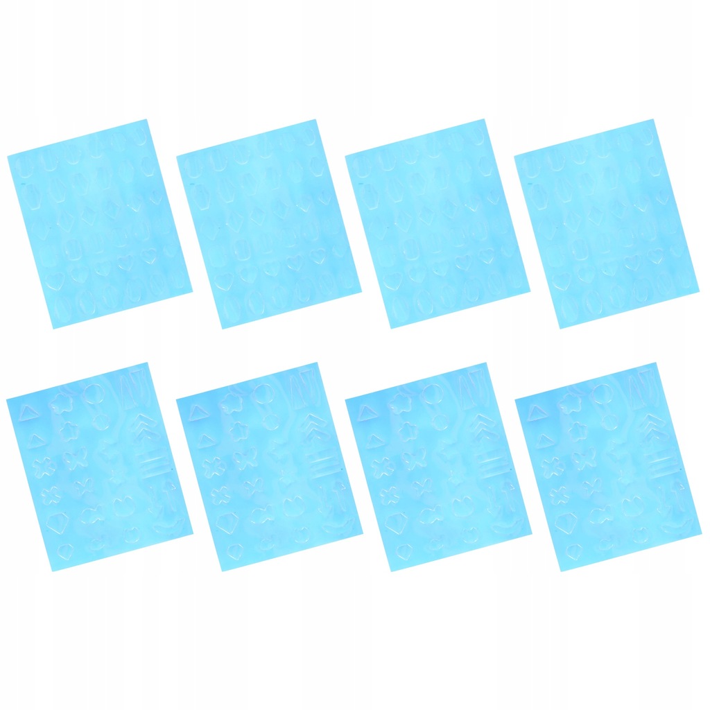Nail Art Cellophane Sparkle Paper 8 Sheets
